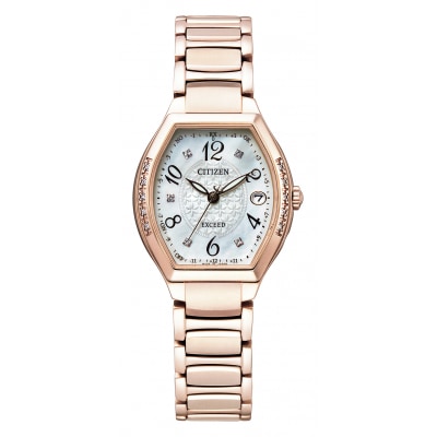 CITIZEN 光発電 エコドライブ電波 レディース 時計 エクシード ES9385-57W