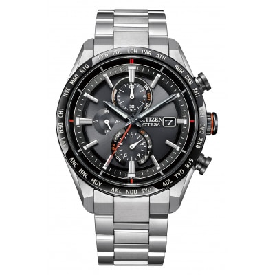 CITIZEN 光発電 エコドライブ電波 メンズ 時計アテッサ AT8189-61E