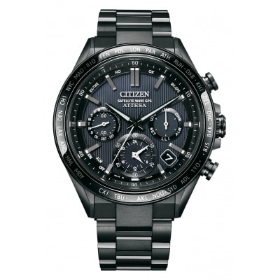 CITIZEN 光発電 エコドライブGPS衛星電波 メンズ 時計アテッサ CC4055-65E