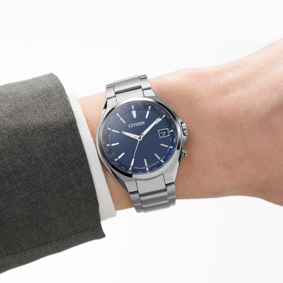 CITIZEN 光発電 エコドライブ電波　メンズ 時計アテッサ CB3010-57L