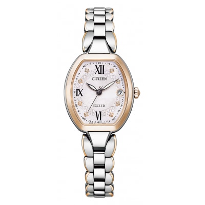 CITIZEN 光発電 エコドライブ電波 レディース 時計 エクシード ES9484-55W