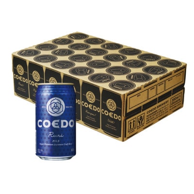 COEDO 瑠璃 -Ruri- コエドビール 350ml 缶 24本入り