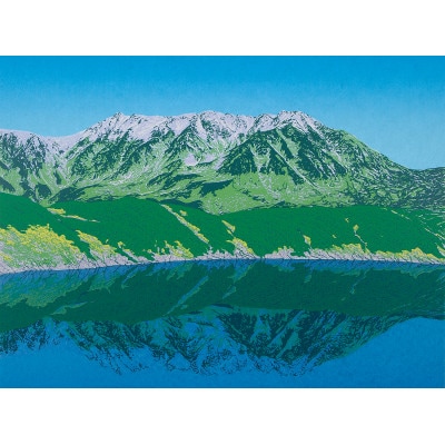 「深緑 立山連峰」