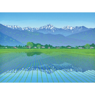「春爽安曇野」クリーム額