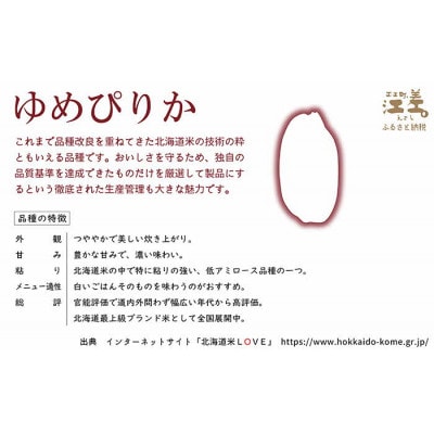 【令和6年産】玄米低温保管米『箱入り娘　ゆめぴりか』【10kg】契約農家栽培