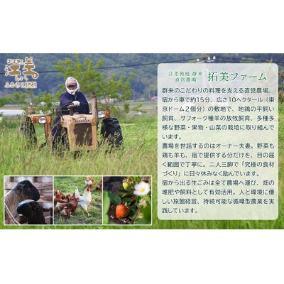 江差旅庭 群来「庭主会食・2泊3日連泊プラン」2名様タクシー送迎付・ペア宿泊券(1日2食付)