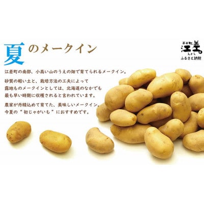 ★7月～順次発送★砂質土育ち「夏」メークイン M・L混合 5kg　北海道産じゃがいも