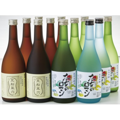 荒船風穴(1種)・太古のロマン(2種)　720ml×12本セット