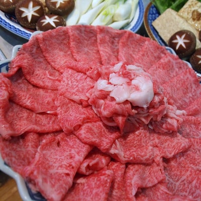 「葱が主役」下仁田葱すき焼きセット　材料ほとんど群馬産!卵と鍋以外全部入ってます。