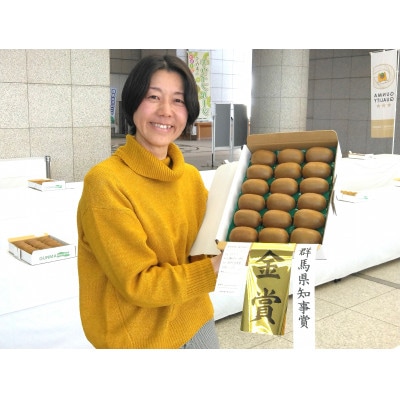 <先行予約>【令和6年・群馬県知事賞受賞】下仁田町産キウイフルーツ(24個入り/3Lサイズ)