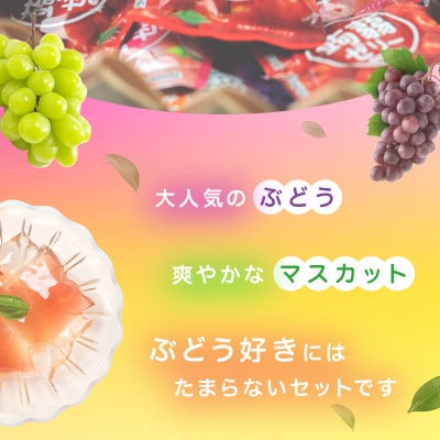 120粒入り!下仁田の蒟蒻ゼリーソフトタイプ2種 ぶどう好きセット(2種×10袋) F21K-369