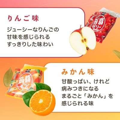 60粒入!下仁田の蒟蒻ゼリー2種 冬のフルーツセット(2種×5袋6粒入り)F21K-365