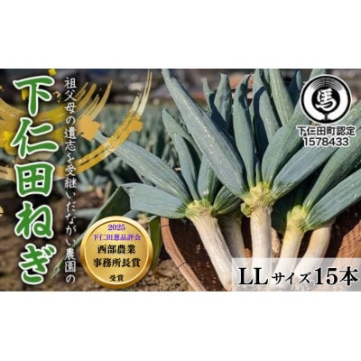 【伝統野菜】本場!ながい農園の下仁田ねぎ(LLサイズ15本) 群馬県下仁田町産