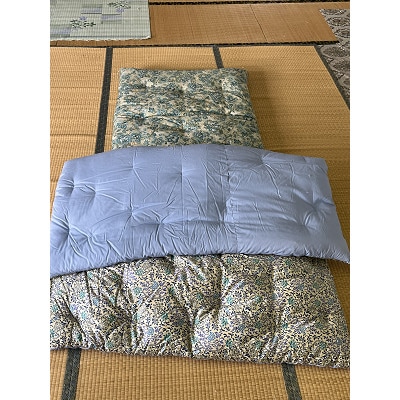 手つくり和ふとん(掛・敷ふとんセット)青柄