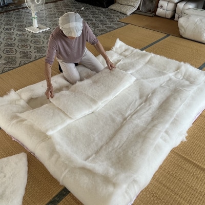 手つくり和ふとん(敷ふとん)青柄