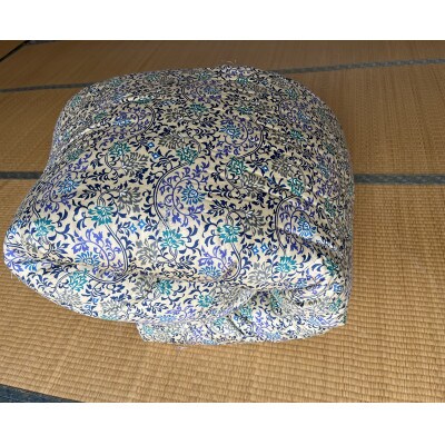 手つくり和ふとん(掛ふとん)青柄