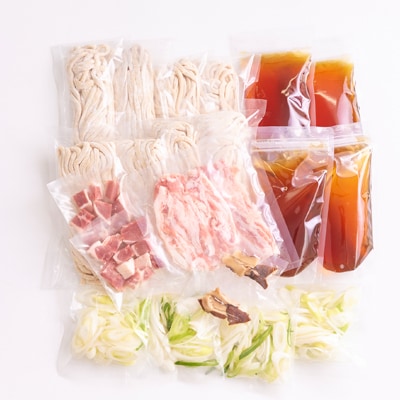 国分寺甚五郎　武蔵野うどんセットC(肉づけ、鴨汁)