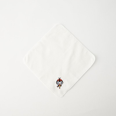 ぶんじホタル　タオルハンカチアイボリー