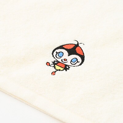 ぶんじほたるホッチ フェイスタオルアイボリー