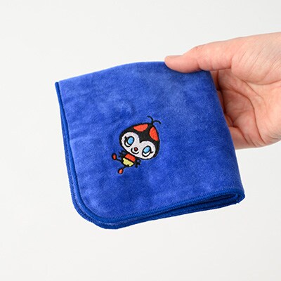 ぶんじほたるホッチタオルハンカチ ブルー