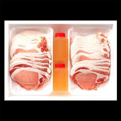 「2020年11月中旬発送」くめなん柚子の塩ぽん酢の岡山県産豚しゃぶセット1kg