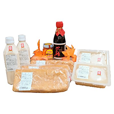福井の油揚げ、豆腐、豆乳、調味料 セット