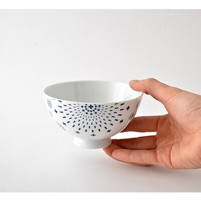 【波佐見焼】シュエット お茶碗 オリジナル5柄セット PA36