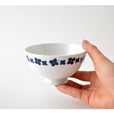 【波佐見焼】シュエット お茶碗 オリジナル5柄セット PA36