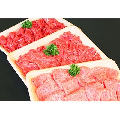 球磨産黒毛和牛切り落とし600g(200g×3パック)【多良木】