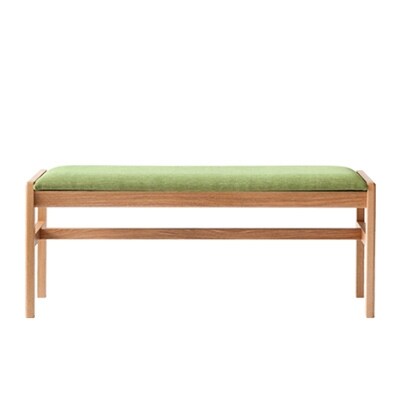旭川家具 MUKU工房オリジナル MUKU(ムク)ベンチ W1100 ナラ 張座_00276
