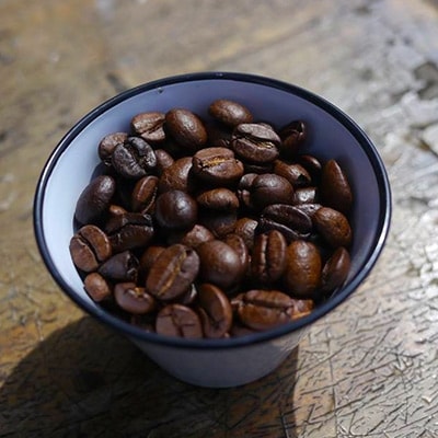 【のし付迎春コーヒー】つちうらブレンド&2019年福豆ブレンドset珈琲缶付【豆のまま】