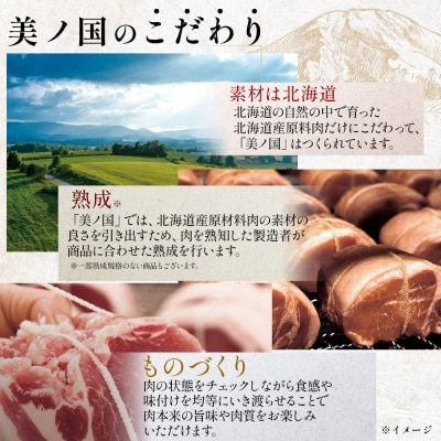 北海道プレミアム 美ノ国 ロースハム&もも ハムブロック 2点セット 贈答 019-001