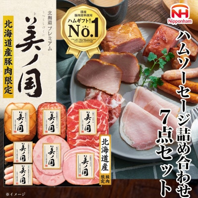北海道プレミアム 美ノ国 ブロック & スライス 7点セット 国産 日本ハム 019-101