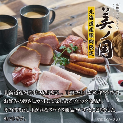 北海道プレミアム 美ノ国 ブロック & スライス 7点セット 国産 日本ハム 019-101