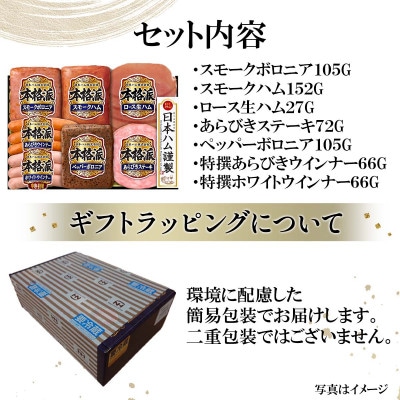 本格派ハムギフト バラエティ 7点 セット 贈答や歳暮にも 国内製造 日本ハム 010-111