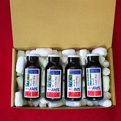 果汁100%ブルーベリージュース(180ml×4本)