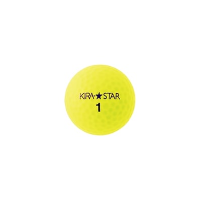 KIRA★STARゴルフボール【イエロー(12個入り)】