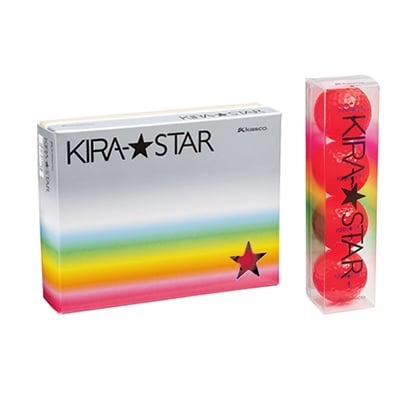 KIRA★STARゴルフボール【レッド(12個入り)】 | ふるさと納税のお礼品