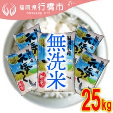 福岡県産元気つくし【無洗米】25kg(行橋市)