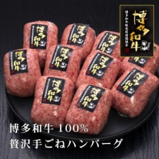 博多和牛100% 贅沢手ごねハンバーグ 10個(行橋市)