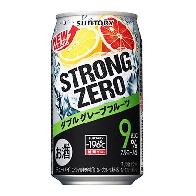 -196℃ストロングゼロ(ダブルグレープフルーツ)　350ml×2ケースタオル付　寄付金10000円