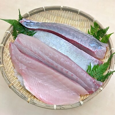 養殖ハーブブリ 皮無しロイン【背・腹分割 4筋】約2.1kg