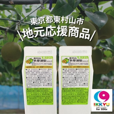 東村山SDGs多摩湖梨シロップ　12本セット