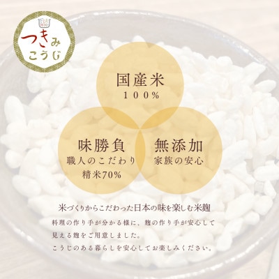 つきみこうじ　無添加・国産米100%　やさしい旨みのふっくら麹　200g×4パック