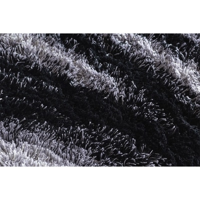 【山形緞通×奥山清行】NAMI - Off-White Black (M)