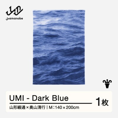 【山形緞通×奥山清行】UMI - Dark Blue (M)