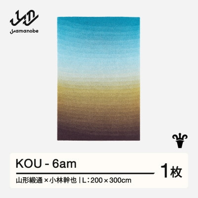 【山形緞通×小林幹也】KOU - 6am (L)