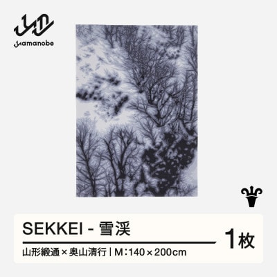 【山形緞通×奥山清行】SEKKEI - 雪渓 (M)