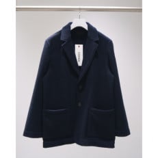 COOHEM CASHMERE TWEED JACKET ブラックネイビー Lサイズ メンズ