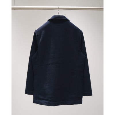 COOHEM CASHMERE TWEED JACKET ブラックネイビー Lサイズ メンズ